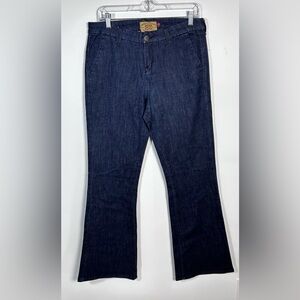 Dear John Dark Wash Flare Leg Trouser Jeans Y2K Boho Size 29